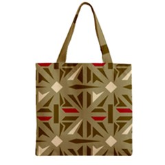 Abstract Pattern Geometric Backgrounds   Zipper Grocery Tote Bag by Eskimos