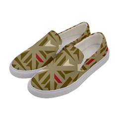 Abstract Pattern Geometric Backgrounds   Women s Canvas Slip Ons by Eskimos