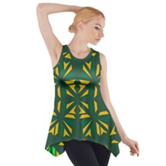 Abstract Pattern Geometric Backgrounds   Side Drop Tank Tunic by Eskimos