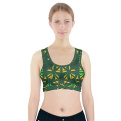 Abstract Pattern Geometric Backgrounds   Sports Bra With Pocket by Eskimos