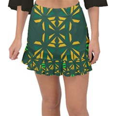 Abstract Pattern Geometric Backgrounds   Fishtail Mini Chiffon Skirt by Eskimos