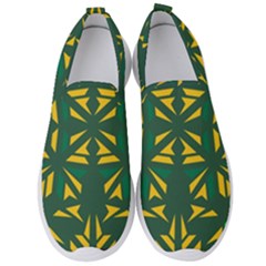 Abstract Pattern Geometric Backgrounds   Men s Slip On Sneakers by Eskimos