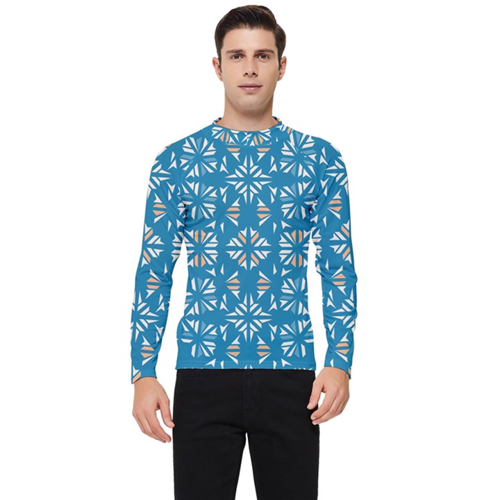 Abstract pattern geometric backgrounds   Men s Long Sleeve Rash Guard