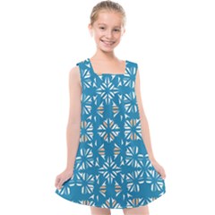 Abstract Pattern Geometric Backgrounds   Kids  Cross Back Dress by Eskimos