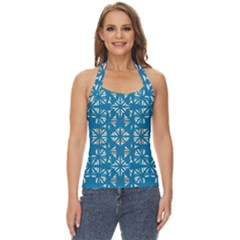 Abstract Pattern Geometric Backgrounds   Basic Halter Top