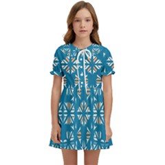 Abstract Pattern Geometric Backgrounds   Kids  Sweet Collar Dress