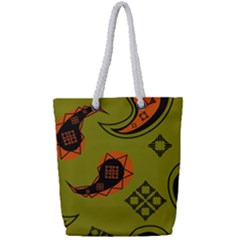 Floral Pattern Paisley Style Paisley Print  Doodle Background Full Print Rope Handle Tote (small) by Eskimos