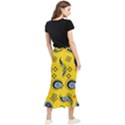 Floral pattern paisley style Paisley print  Doodle background Maxi Fishtail Chiffon Skirt View2