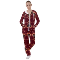 Floral Pattern Paisley Style Paisley Print  Doodle Background Women s Tracksuit by Eskimos