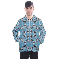 Floral Pattern Paisley Style Paisley Print  Doodle Background Men s Half Zip Pullover by Eskimos