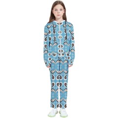 Floral Pattern Paisley Style Paisley Print  Doodle Background Kids  Tracksuit by Eskimos