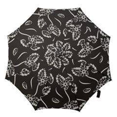 Folk Flowers Print Floral Pattern Ethnic Art Hook Handle Umbrellas (medium) by Eskimos