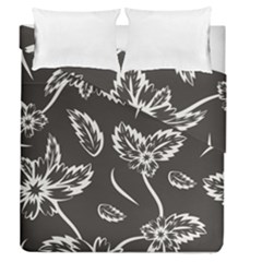 Folk Flowers Print Floral Pattern Ethnic Art Duvet Cover Double Side (queen Size) by Eskimos