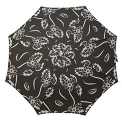 Folk Flowers Print Floral Pattern Ethnic Art Straight Umbrellas by Eskimos