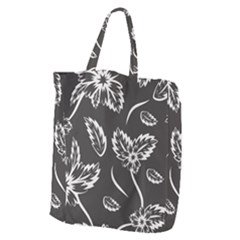 Folk Flowers Print Floral Pattern Ethnic Art Giant Grocery Tote by Eskimos