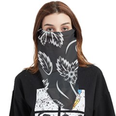 Folk Flowers Print Floral Pattern Ethnic Art Face Covering Bandana (triangle) by Eskimos