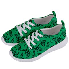 Folk Flowers Print Floral Pattern Ethnic Art Women s Lightweight Sports Shoes by Eskimos