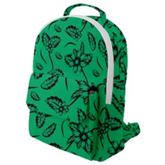 Folk Flowers Print Floral Pattern Ethnic Art Flap Pocket Backpack (small) by Eskimos