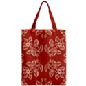 Floral folk damask pattern Fantasy flowers Floral geometric fantasy Zipper Classic Tote Bag View1