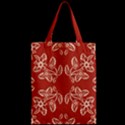 Floral folk damask pattern Fantasy flowers Floral geometric fantasy Zipper Classic Tote Bag View2