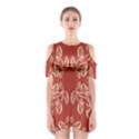 Floral folk damask pattern Fantasy flowers Floral geometric fantasy Shoulder Cutout One Piece Dress View1