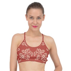 Floral Folk Damask Pattern Fantasy Flowers Floral Geometric Fantasy Basic Training Sports Bra by Eskimos