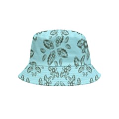 Floral Folk Damask Pattern Fantasy Flowers Floral Geometric Fantasy Bucket Hat (kids) by Eskimos