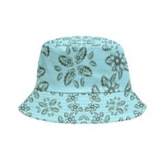 Floral Folk Damask Pattern Fantasy Flowers Floral Geometric Fantasy Inside Out Bucket Hat by Eskimos