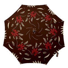 Sfolk Flowers Print Floral Pattern Ethnic Art Hook Handle Umbrellas (small) by Eskimos