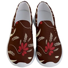 Sfolk Flowers Print Floral Pattern Ethnic Art Men s Lightweight Slip Ons by Eskimos