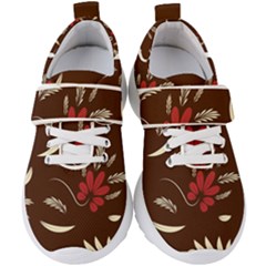 Sfolk Flowers Print Floral Pattern Ethnic Art Kids  Velcro Strap Shoes