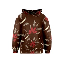 Sfolk Flowers Print Floral Pattern Ethnic Art Kids  Pullover Hoodie by Eskimos