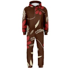 Sfolk Flowers Print Floral Pattern Ethnic Art Hooded Jumpsuit (men) by Eskimos