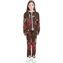 Sfolk Flowers Print Floral Pattern Ethnic Art Kids  Tracksuit