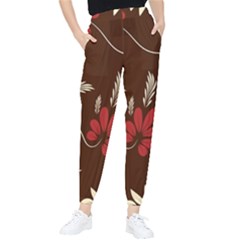 Sfolk Flowers Print Floral Pattern Ethnic Art Tapered Pants by Eskimos