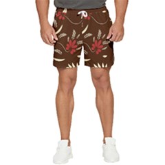 Sfolk Flowers Print Floral Pattern Ethnic Art Men s Runner Shorts