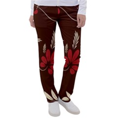 Sfolk Flowers Print Floral Pattern Ethnic Art Women s Casual Pants