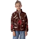 SFolk flowers print Floral pattern Ethnic art Kids  Half Zip Hoodie View1