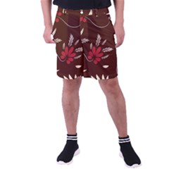 Sfolk Flowers Print Floral Pattern Ethnic Art Men s Pocket Shorts