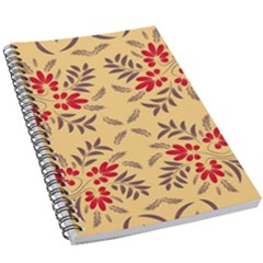 Floral Folk Damask Pattern Fantasy Flowers Floral Geometric Fantasy 5 5  X 8 5  Notebook by Eskimos