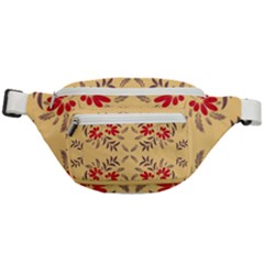 Floral Folk Damask Pattern Fantasy Flowers Floral Geometric Fantasy Fanny Pack by Eskimos