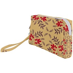 Floral Folk Damask Pattern Fantasy Flowers Floral Geometric Fantasy Wristlet Pouch Bag (small) by Eskimos