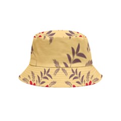 Floral Folk Damask Pattern Fantasy Flowers Floral Geometric Fantasy Bucket Hat (kids) by Eskimos