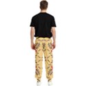 Floral folk damask pattern Fantasy flowers Floral geometric fantasy Men s Elastic Waist Pants View2