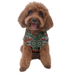 Floral Folk Damask Pattern Fantasy Flowers Floral Geometric Fantasy Dog Sweater by Eskimos