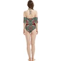 Floral folk damask pattern Fantasy flowers Floral geometric fantasy Halter Flowy Bikini Set  View2