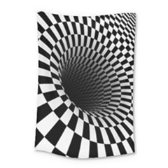 3d Optical Illusion, Dark Hole, Funny Effect Small Tapestry