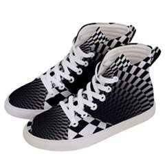 3d Optical Illusion, Dark Hole, Funny Effect Women s Hi-top Skate Sneakers by Casemiro