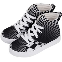 3d Optical Illusion, Dark Hole, Funny Effect Kids  Hi-top Skate Sneakers by Casemiro