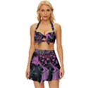 Doppler Ultrasound Vintage Style Bikini Top and Skirt Set  View1